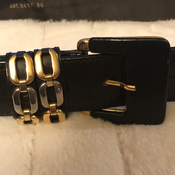 Vintage Leather Made in Italy Belt - Picture 2 of 5